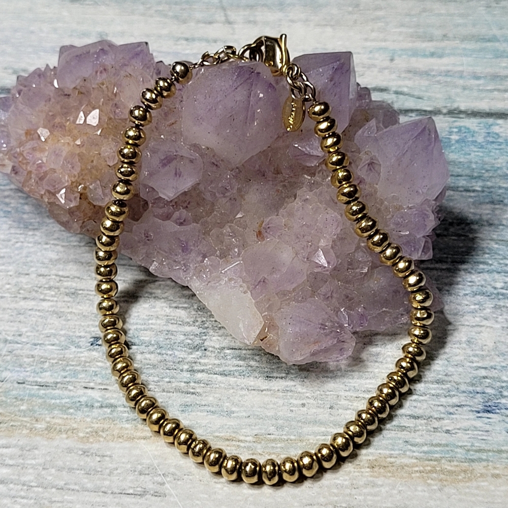 Monet Gold Beaded Bracelet